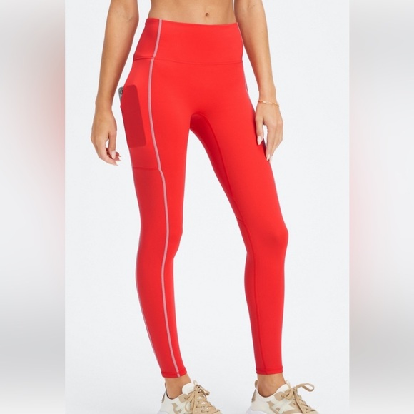 FABLETICS TRINITY MOTION 365 HW UTILITY LEGGINGS SIZE XXS ORANGE COLOR EUC - Picture 3 of 7